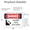 Signmission Quarry Face Stay Away, 18 in W x Rectangle, Vinyl Decal OS-2PACK-DS-D-1218-L-1890 - alternate 6